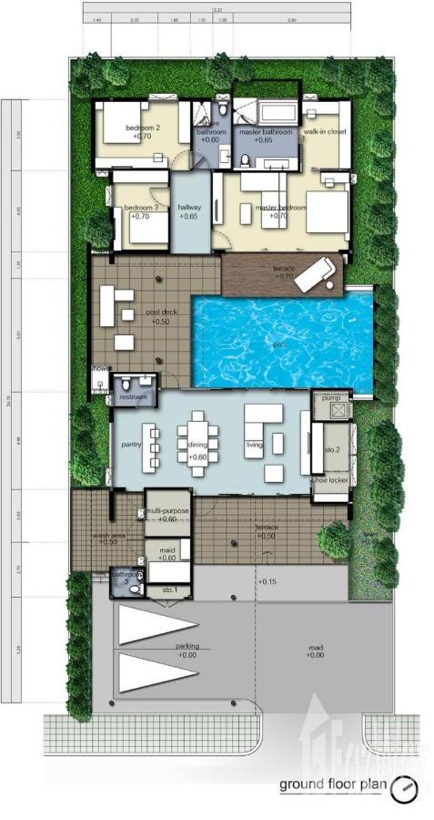Movenpick Luxury Villa1Fl-Private Pool-Sha Certified Na Chom Thian Exterior foto